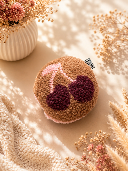 Kuschelkollektion Teddy Kirschen braun