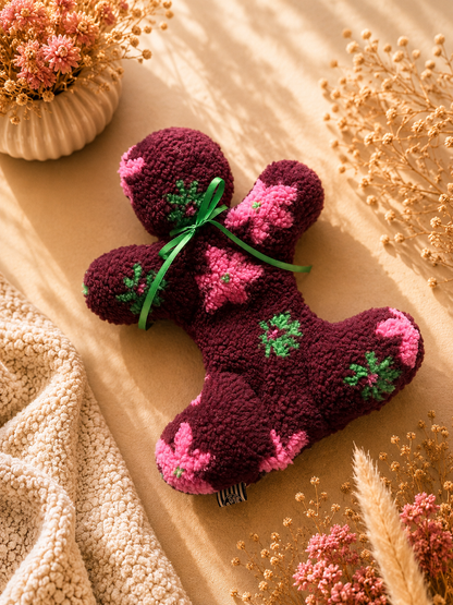 Kuschelkollektion Teddy kleine Blüten beere
