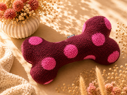 Kuschelkollektion Teddy Punkte pink