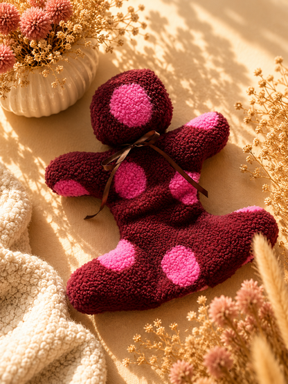 Kuschelkollektion Teddy Punkte pink