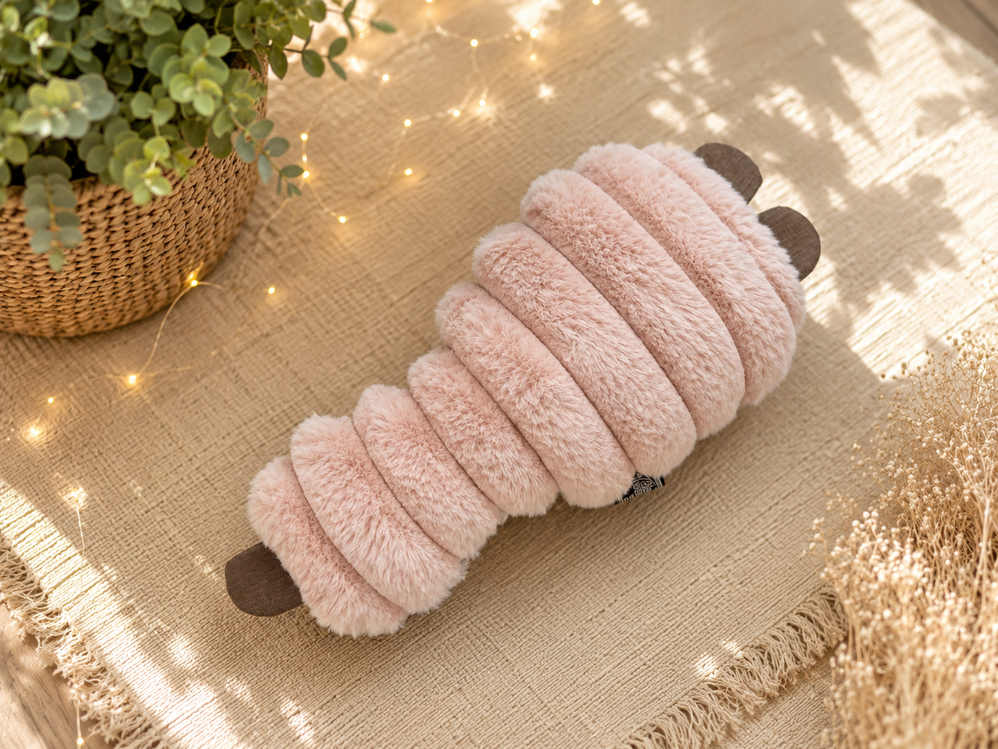 Kuschelkollektion aus Wellnessfleece rosa mit grau