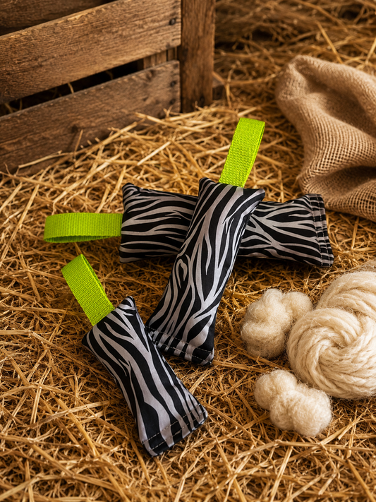 Sofortkauf || Trainingsdummy mit Schafswolle Zebra