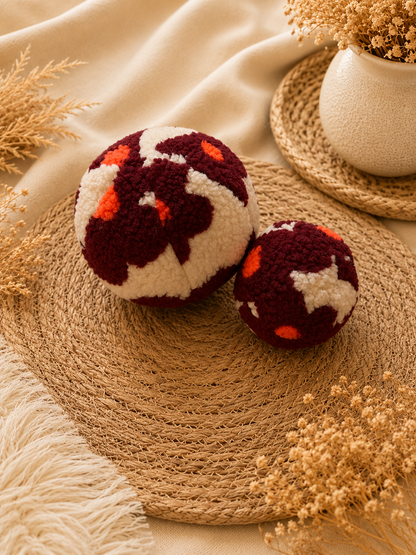 Kuschelkollektion Teddystoff Blumen Beere