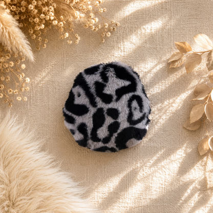 Kuschelkollektion Wellnessfleece Leo grau / schwarz
