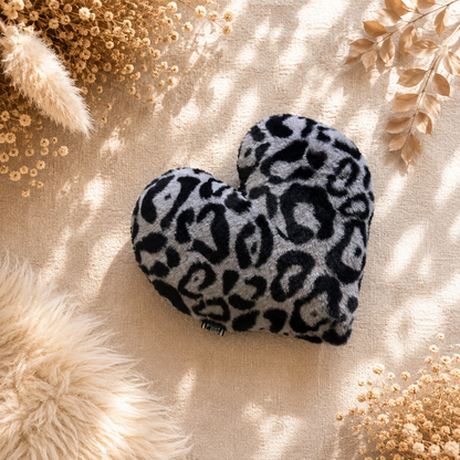 Kuschelkollektion Wellnessfleece Leo grau / schwarz