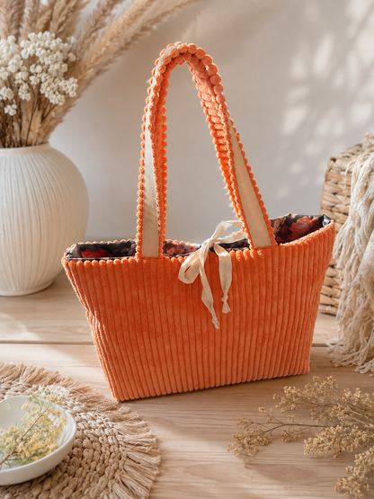 Sofortkauf || Shopper Helles Orange (innen: Apricot Bloom)