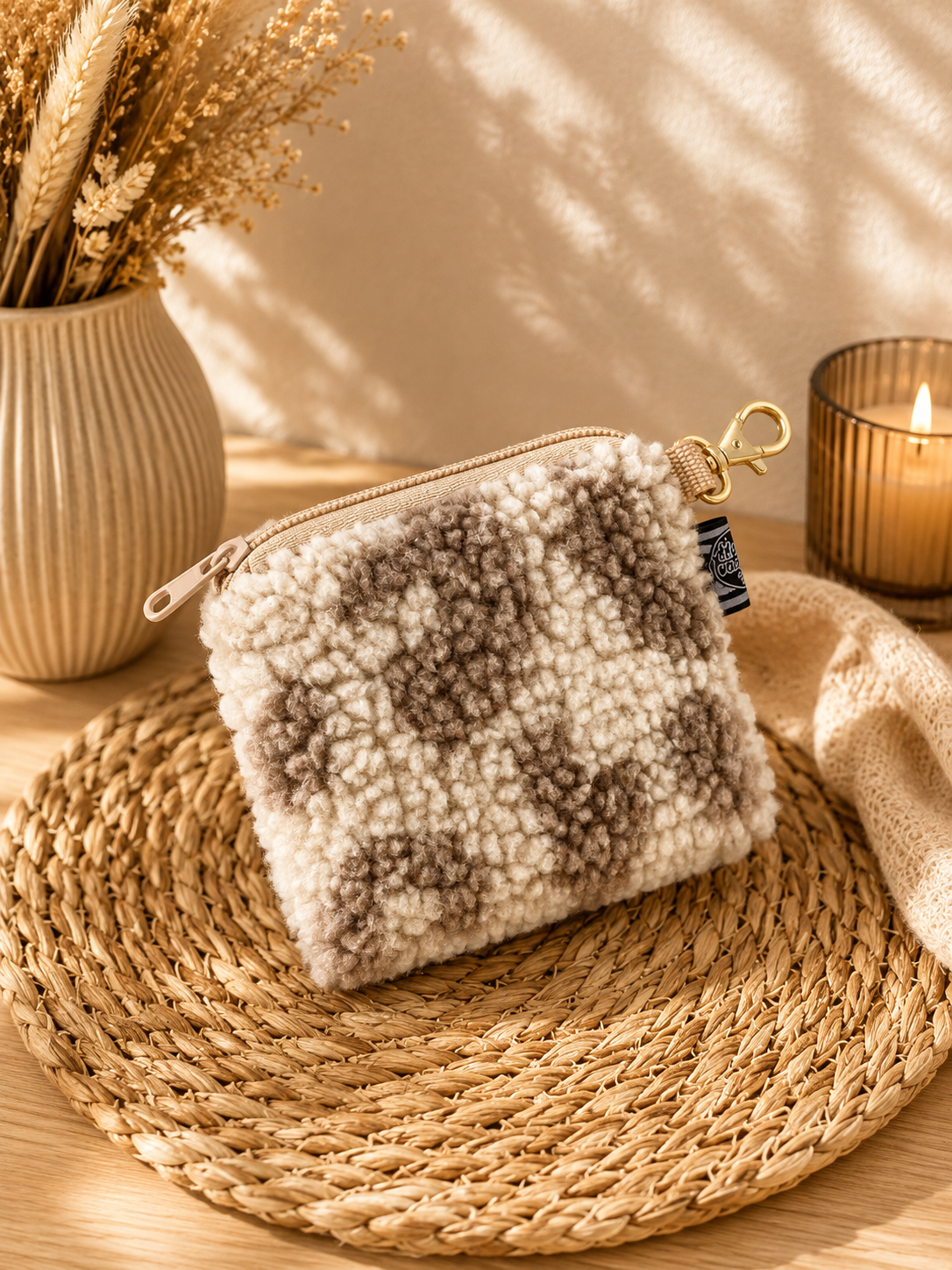Sofortkauf | Taschenzwerg Teddy Leo beige (goldener Karabiner)