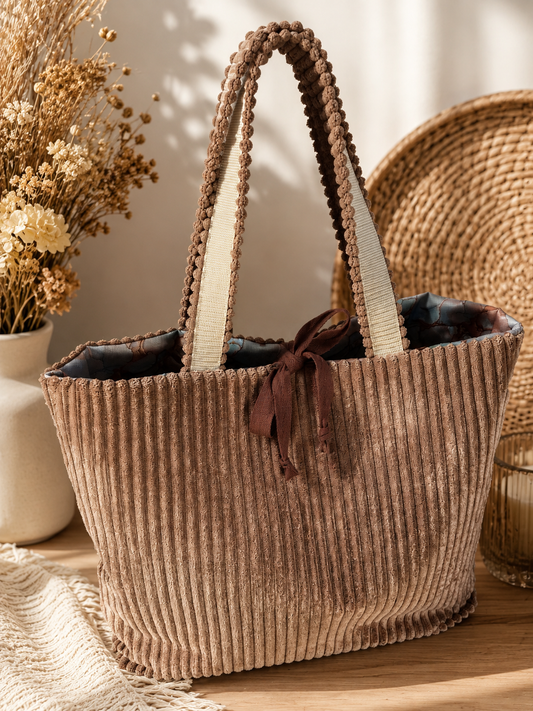 Sofortkauf || Shopper Braun (innen: Liquit Art mint)