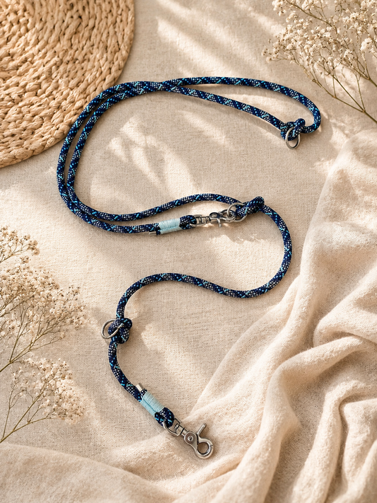 Sofortkauf || Tauleine Blau / Beige - 200 cm, 8mm