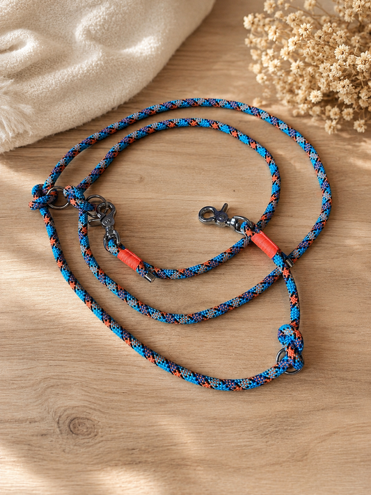 Sofortkauf || Tauleine Blau / Orange - 200 cm, 8mm