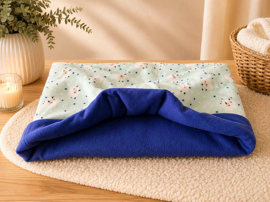 Kuschelsack Schäfchen mint 75 x 105 cm