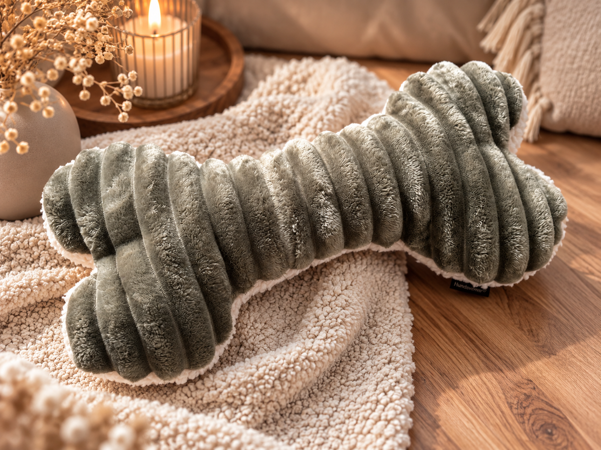 Kuschelkollektion Wellnessfleece oliv mit beige