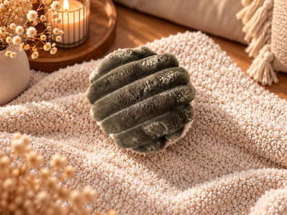 Kuschelkollektion Wellnessfleece oliv mit beige