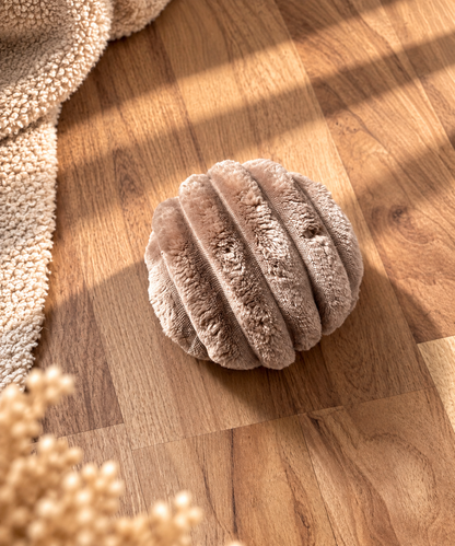 Kuschelkollektion Wellnessfleece braun mit beige