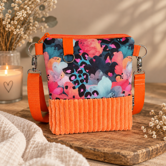 Gassitasche Walk & Go Leo Blüten mit orange