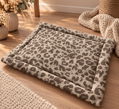 Liegeplatz aus Cord 70 x 90 cm * braun mit Teddy Leo * fertig & direkt verfügbar