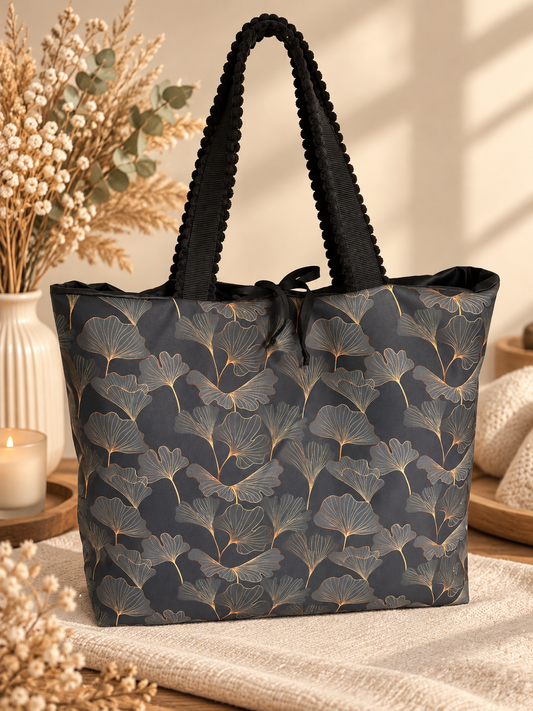 Sofortkauf || Shopper Gingko schwarz