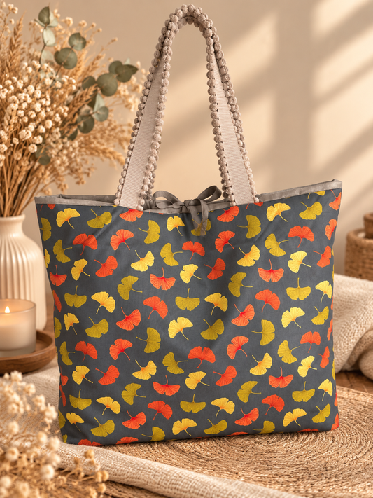 Sofortkauf || Shopper Gingko grau
