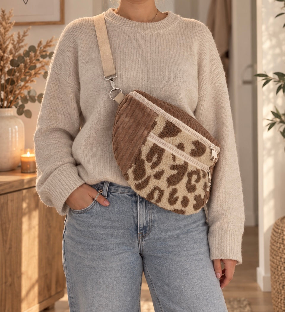Bauchtasche Teddy Leo beige