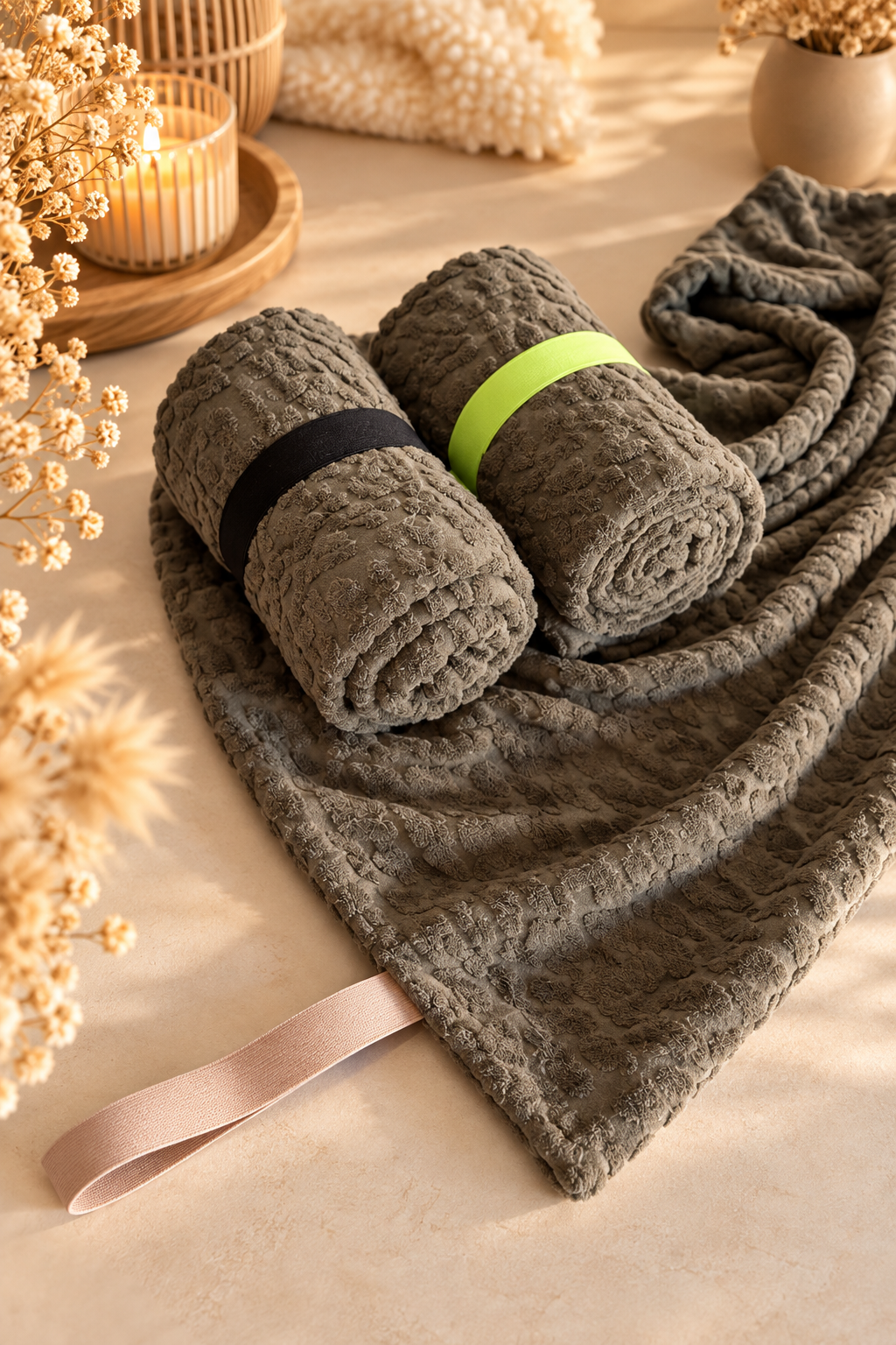 Roll & Go Hundehandtuch oliv