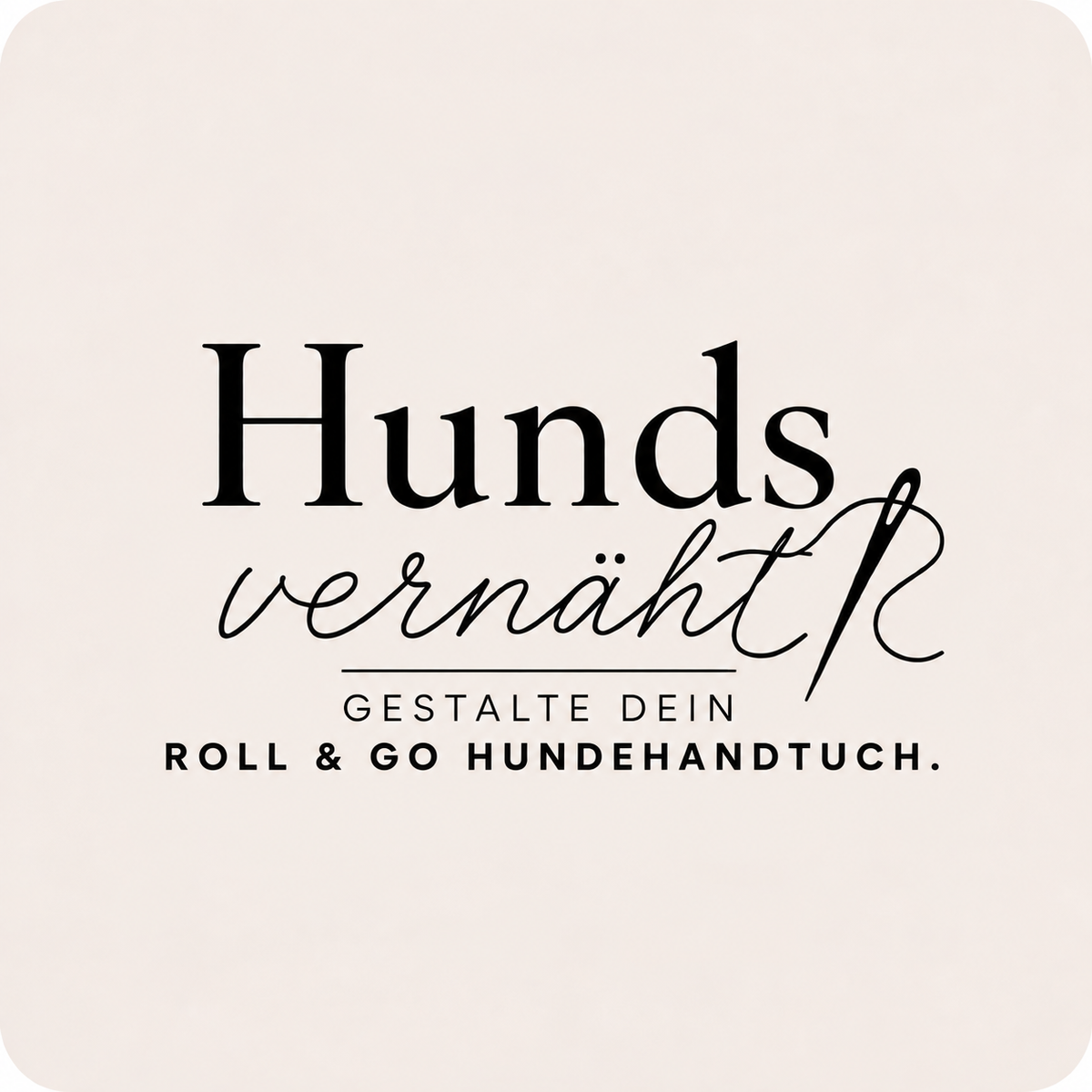 Gestalte dein Roll & Go Hundehandtuch