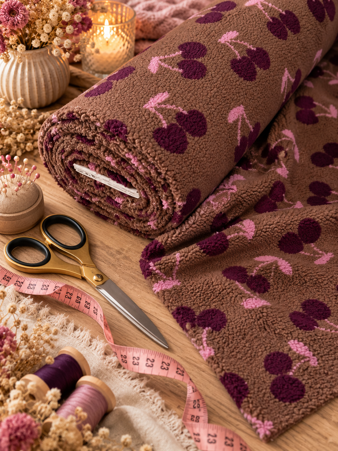 Überraschungsbox Teddy Kirschen braun