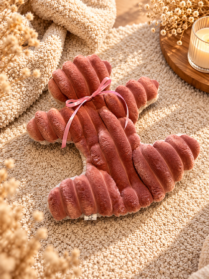 Kuschelkollektion Wellnessfleece Rosenholz mit Beige