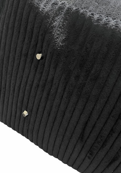 Sofortkauf | Hundetasche Cord schwarz mit Teddy Leo