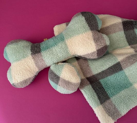 Fertig für dich: Kuschelkollektion kariert mint - sofort verfügbar!