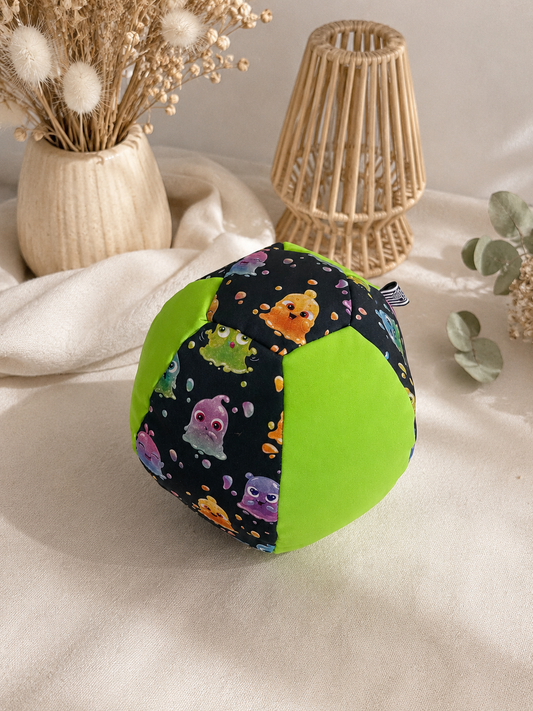 großer Ball aus Softshell Monster / Neongrün